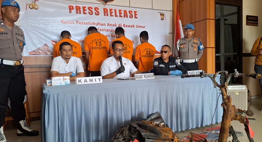 Polres Buru Umumkan 7 Kasus Kriminal dari 41 Laporan yang Ditangani