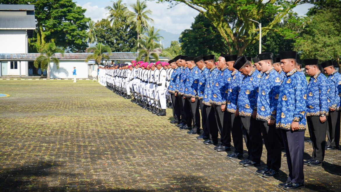 TETAP MENJUNJUNG NILAI-NILAI LUHUR PANCASILA, KODAERAL IX GELAR UPACARA HARI KESAKTIAN PANCASILA DI MAKO KODAERAL IX AMBON